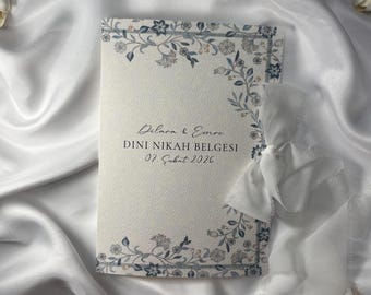 Dini Nikah Belgesi | Islamic Marriage Certificate | Wedding Certificate | Personalized