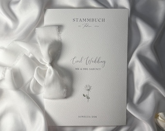 Family register | Family register binder | Personalized wedding book | Aile Cüzdani (not suitable for clear plastic sleeves)