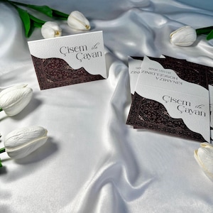 Personalized Henna Place Cards | Kina Place Cards | Place Cards | For weddings, henna evenings, engagements, etc. image 2