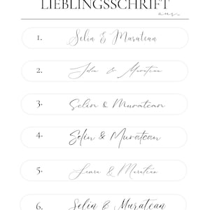 Henna place cards | Customizable hair and dress color | Kina place cards image 5