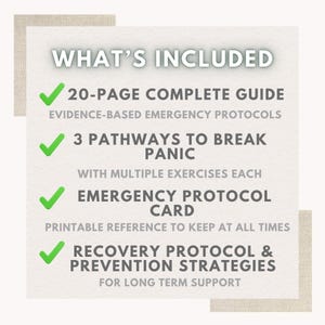 Panic Attack Emergency Protocol Guide | Stop Panic Attacks Fast | Anxiety Relief PDF | Psychologist Designed image 5