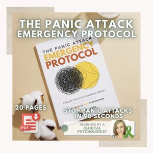 Panic Attack Emergency Protocol Guide | Stop Panic Attacks Fast |  Anxiety Relief PDF | Psychologist Designed