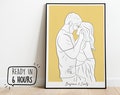 Line art drawing, Custom Line Drawing, Colourful line portrait, Custom illustration, Art drawing from photo, Couple gift, Family portrait product logo