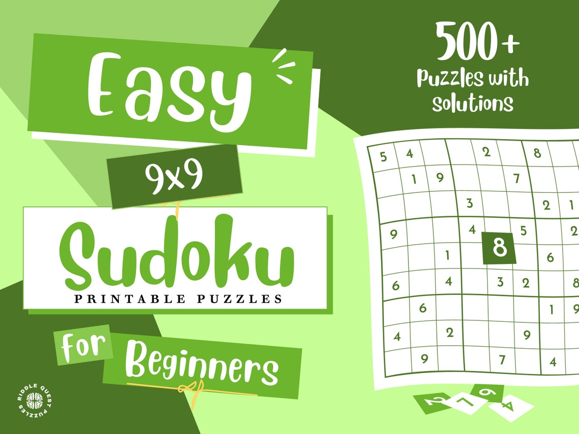 Sudoku Printable Puzzles 500 Easy Sudoku Puzzles With Solutions