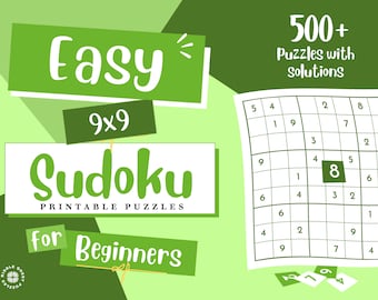 Puzzles imprimables de Sudoku : 500+ puzzles de Sudoku faciles avec solutions | Télécharger des puzzles de sudoku faciles