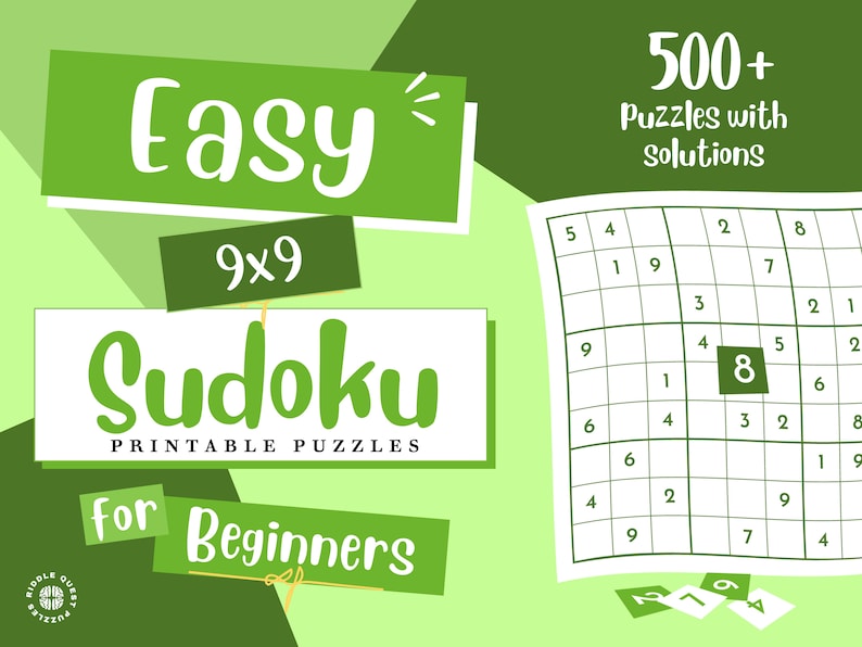 Sudoku Printable Puzzles 500 Easy Sudoku Puzzles With Solutions