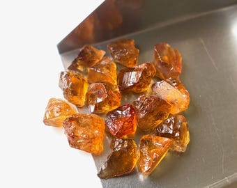 天然イエローシトリンロゼンジ 18mm 5.00カラット 11月の誕生石