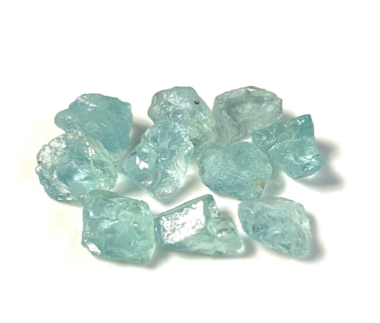 10個入り 原石アクアマリン：3月の誕生石ギフト（10～12mm） - Etsy 日本