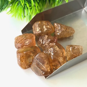 8 Pieces-Imperial Topaz-Natural Rough, 18-24 MM, Healing Crystal Raw, Imperial Topaz Raw Gemstone, For Jewelry Making, Raw Material