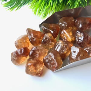 15 Pieces-Natural Imperial Topaz Raw, Topaz Rough Gemstone, 15-18 MM, Natural Imperial Topaz Healing Crystal Stone
