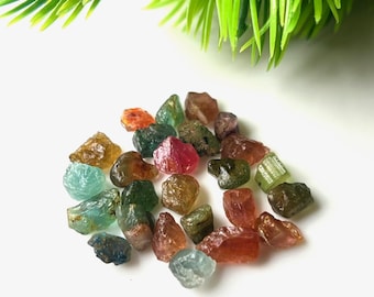 Raw Multi Tourmaline Gemstone: Natural Rough Crystals, Jewelry Making