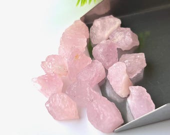 15 Cristais Brutos de Morganita Rosa (10-12 MM)