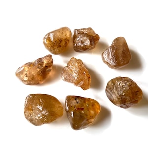 8 Pieces-Imperial Topaz-Natural Rough, 13-18 MM, Healing Crystal Raw, Imperial Topaz Raw Gemstone, For Jewelry Making, Raw Material