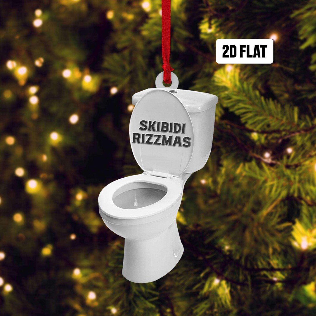 Skibidi Rizzmas Teenage Meme Ornament, 2025 Ornament, Funny Ornament