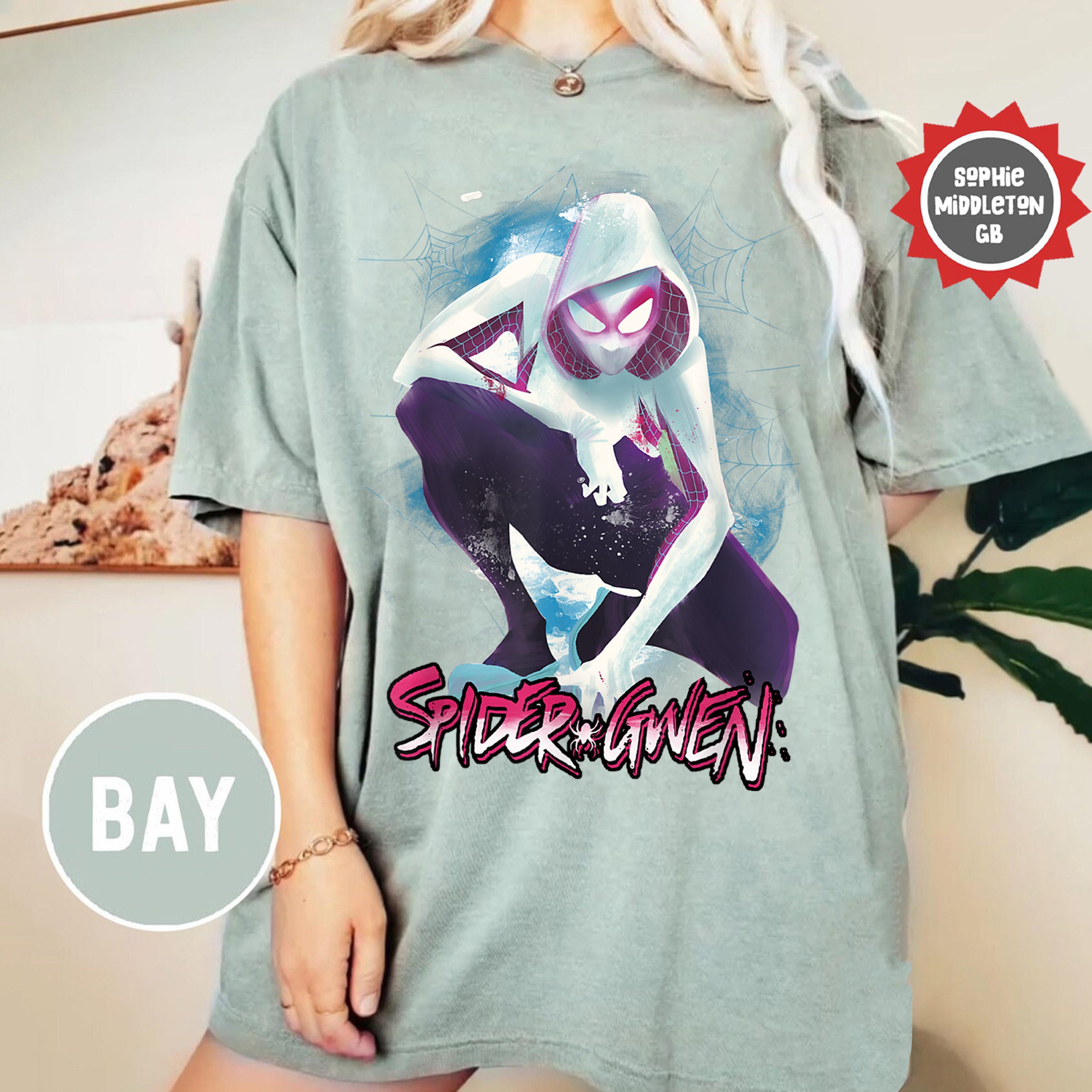 T-shirt Homme Marvel Spider-Gwen - Taille 2XL - Manches Longues - 100% Coton - Neuf Avec étiquette