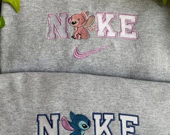 Stitch X Nike Sweatshirt - Etsy