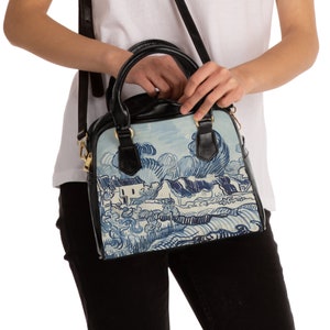 Van Gogh Women's Hand Bag, Cute women  cross body purse, cute vegan strap hand bag, Elegant boho gift
