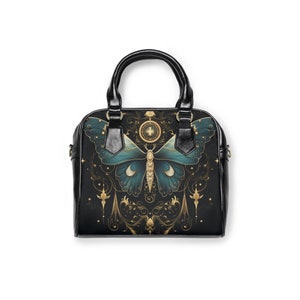 Boho Moth Hand Bag, Cute women cross body purse, cute vegan strap hand bag, Elegant boho gift