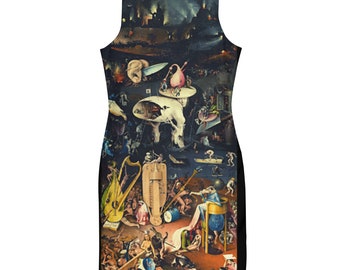 The garden of earthly delights Dress - Hieronymus Bosch All over aesthetic Art Dress ,Sublimation Cut & Sew Dress Active Photos