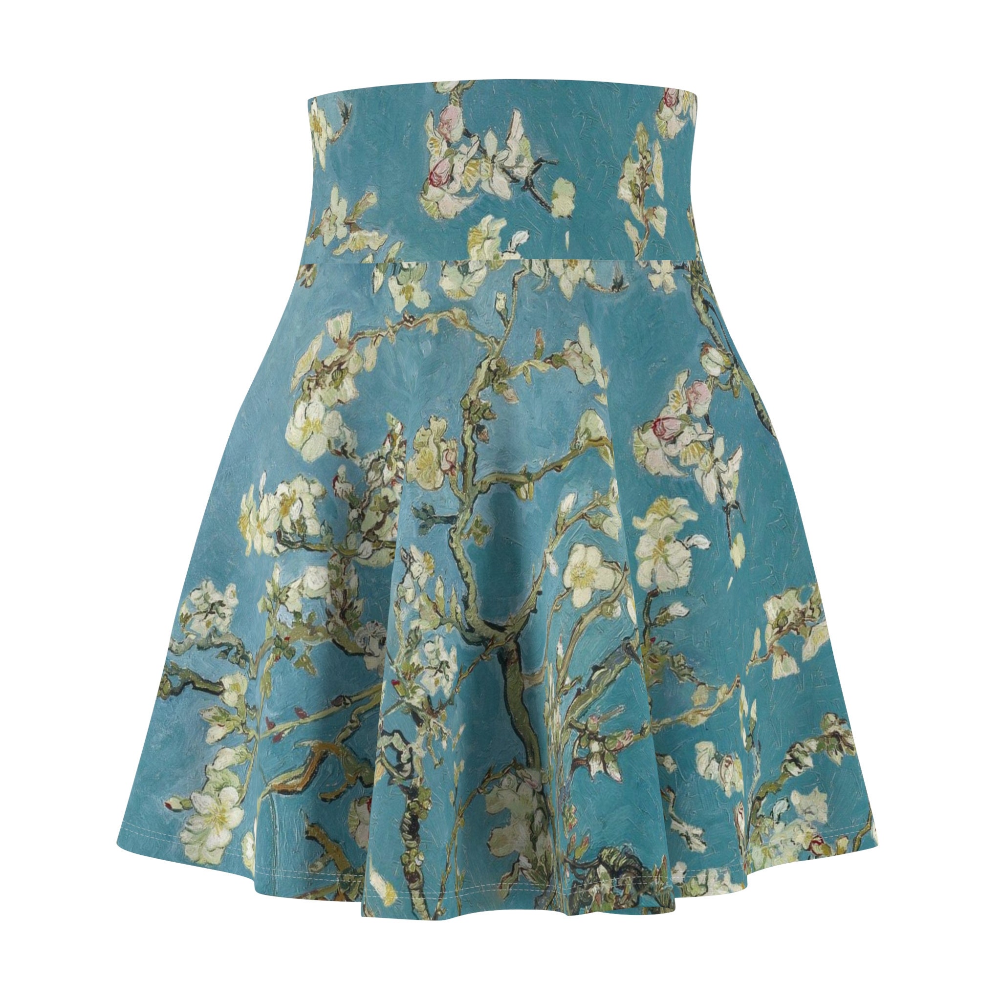 Vincent van Gogh print skirt ゴッホ スカート Almond Blossom Van Gogh Skirt - Artistic Fashion Statement