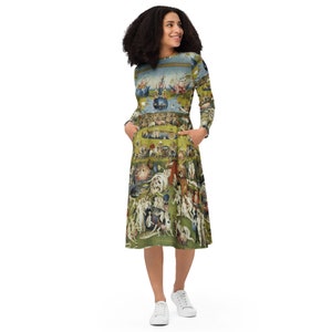 The garden of earthly delights Dress - Hieronymus Bosch All over aesthetic Art Midi Dress