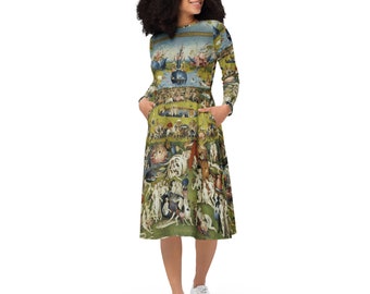 The garden of earthly delights Dress - Hieronymus Bosch All over aesthetic Art Midi Dress