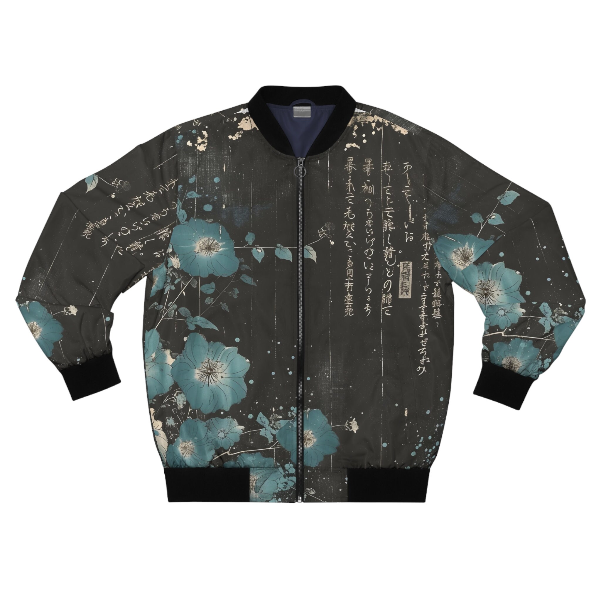 Vintage Japanese Art Men s Bomber Jacket AOP Japanese Streetwear Fashionable japanese bomber jacket
