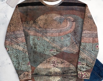 Paul Klee - Movement around a Child Sweatshirt,All over aesthetic Art Sweatshirt - Oversized Unisex Sweatshirt