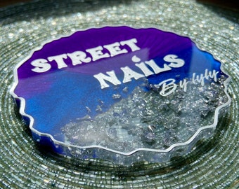 Personalized resin palette for nail art