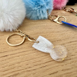 トークン トロリー ソルバー ショッピング カートのパーソナライズされた樹脂キーホルダー。ギフトのアイデア