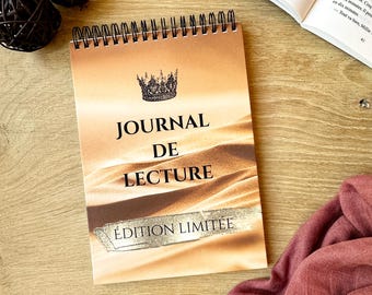 A5 Reading Journal | Reading Notebook with Book Challenge, Reading Logs | 2 Free Bookmarks | Reader Gift
