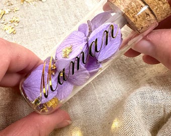 Personalized message bottle - Pregnancy announcement, secret message, symbolic gift, bridesmaid/groomsman proposal, custom name