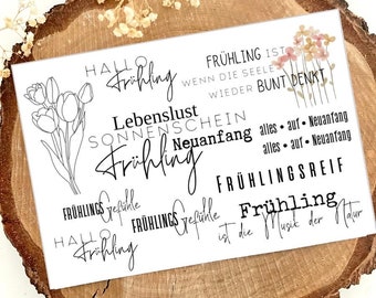 Rub on Motiv Frühling 1 | randlose Sticker