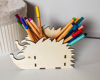 Cute Wooden Pencil Holder | Pencil Holder For Kids | Pen Holder For Desk | Crayon Holder | Kids Desk Organizer