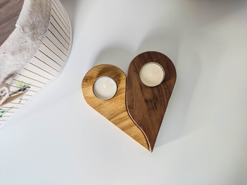 2 Stück Love Holzdekoration - Romantische Deko Für Hochzeit & Valentinstag