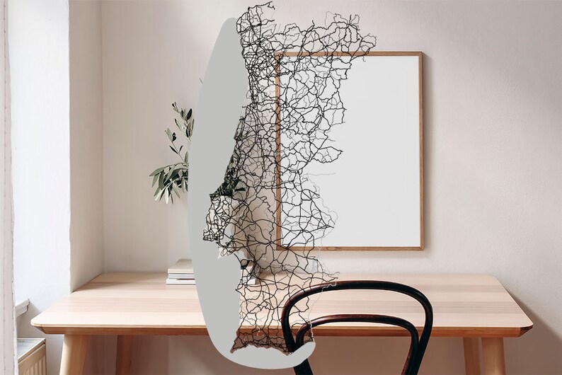 Portugal Cheapest City Map Posters on Etsy. Portugal City Map. Portugal