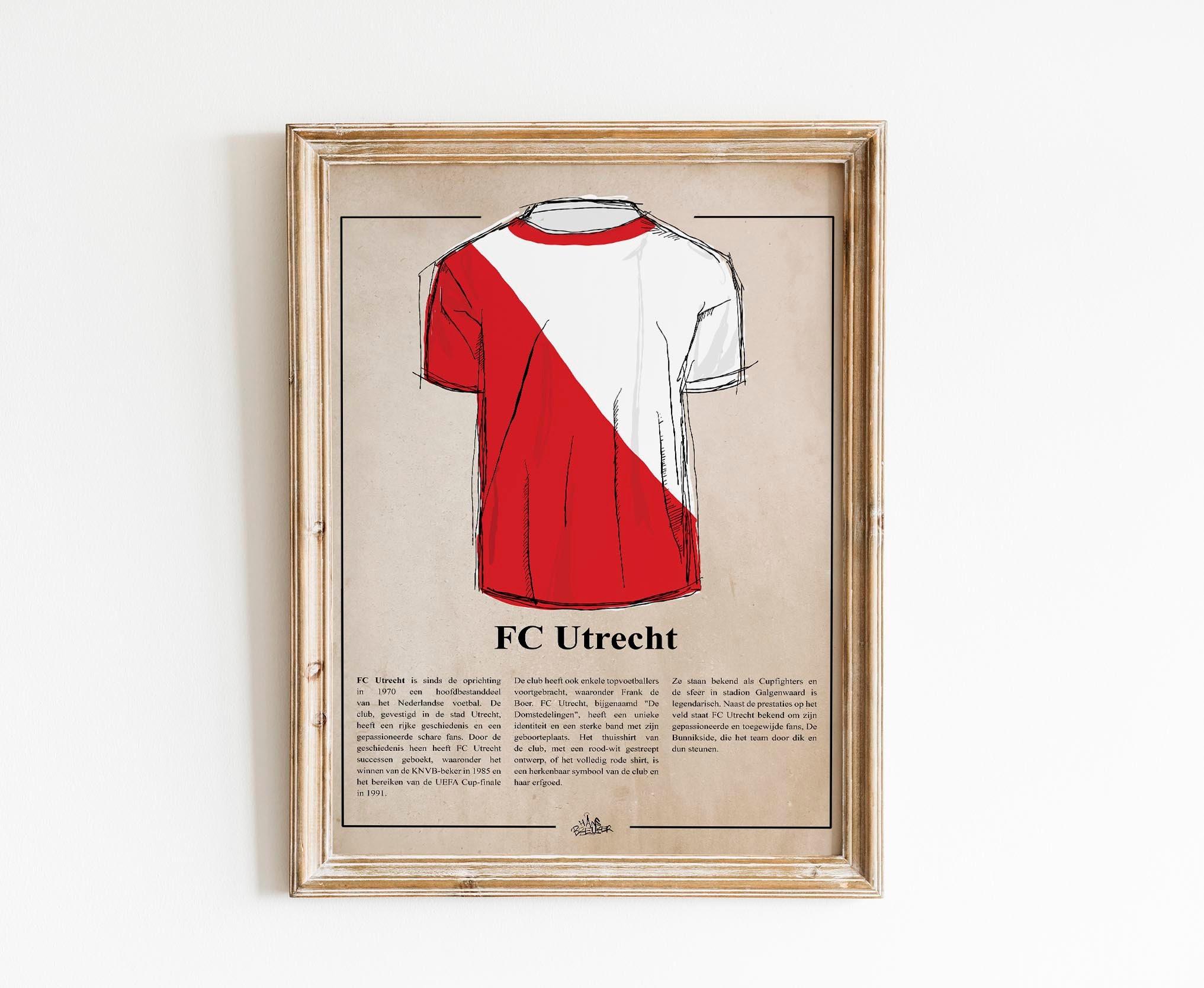 Verdwijnen test wees onder de indruk FC Utrecht Print. Utrecht Shirt Poster dutch Text. Utrecht - Etsy