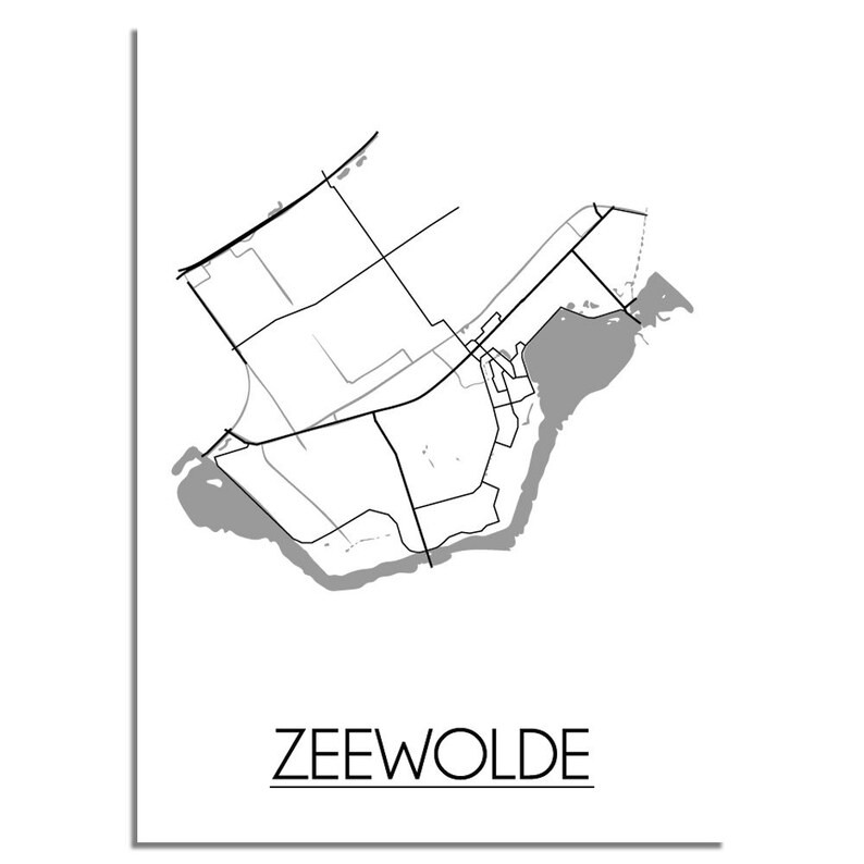 Zeewolde Cheapest City Map Posters on Etsy. City Map of Zeewolde. Map