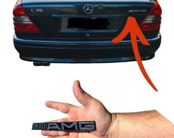 HWA2018170315 For Mercedes W202 For Amg C36 c43 Trunk Emblem Retro Style