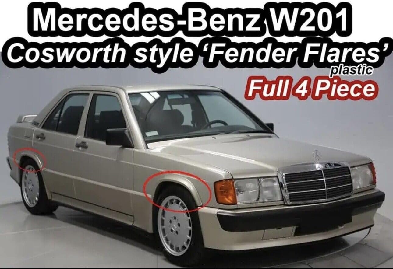 For Mercedes W201 190 Fender Flares 4 Piece - Etsy