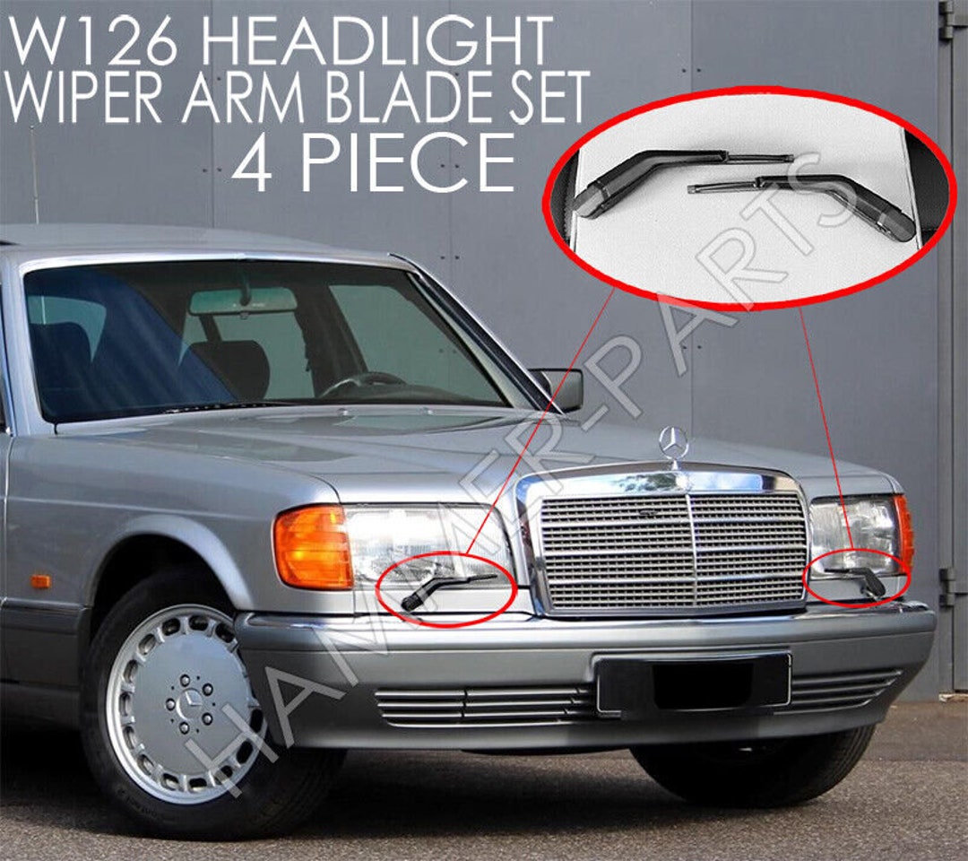 For Mercedes W126 Headlight Wiper Set Set 280 420 300 500
