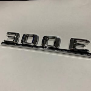for Mercedes for A124 S124 W124 C124 300 E Emblem Rear Trunk Boot Badge Chrome