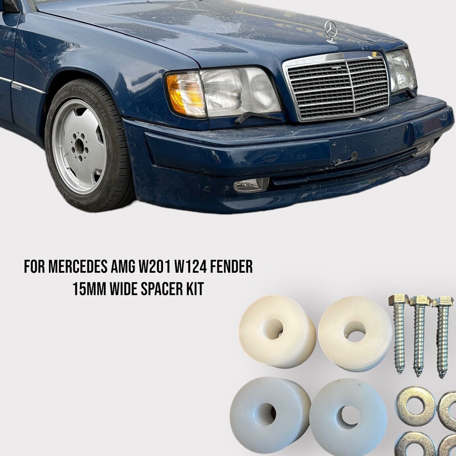 Für Mercedes W201 W124 15mm Breite Fender Spacer Kit Ref Oe 
