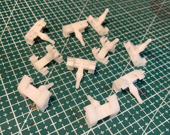 Clips para guardabarros Sacco para MERCEDES BENZ 190 W201 W124, 10x A0019883181