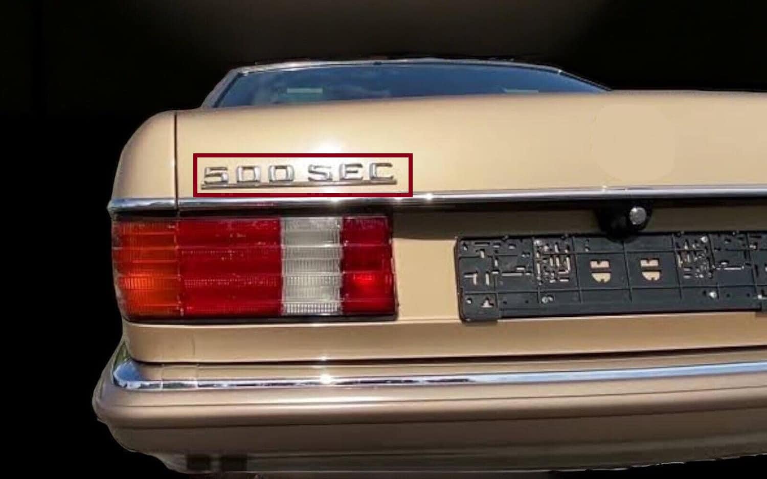 C126 for Mercedes Trunk 500sec 500 Sec Emblem Chrome - Etsy