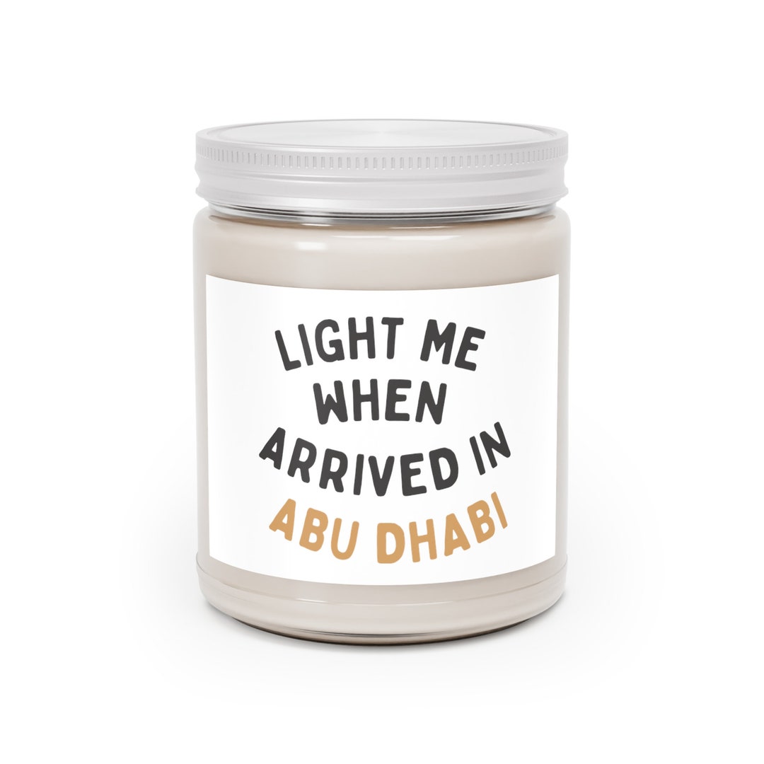 Moving to Abu Dhabi Candle Best Friend Moving Away Gift Etsy