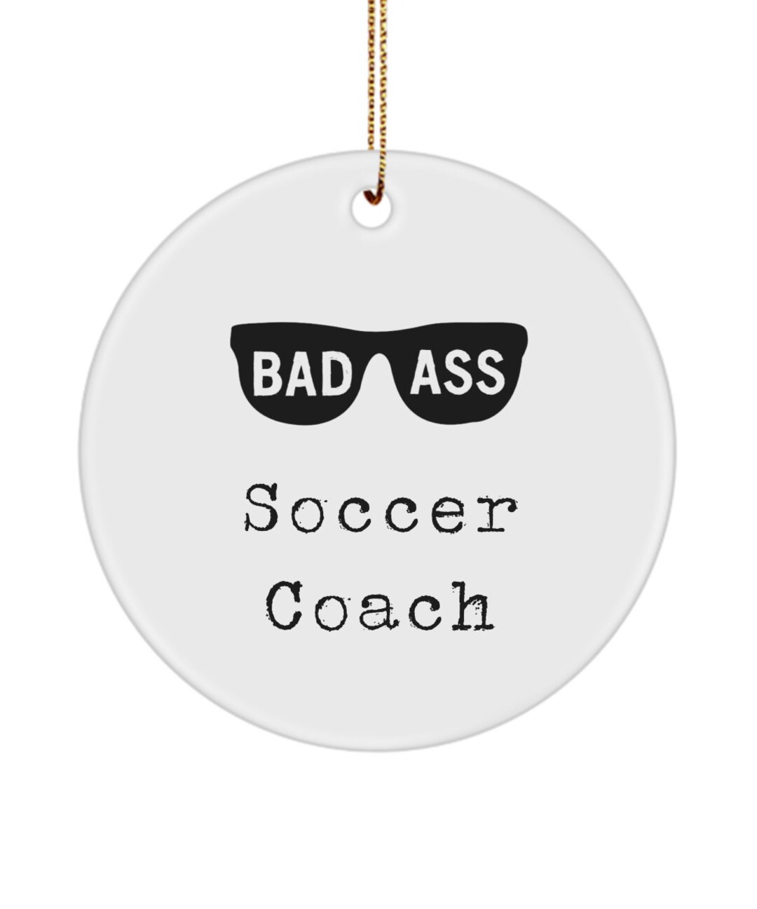 Soccer Coach Ornament, Badass Soccer Coach, Soccer Coach Leaving, New Job Gift, Farewell Gift