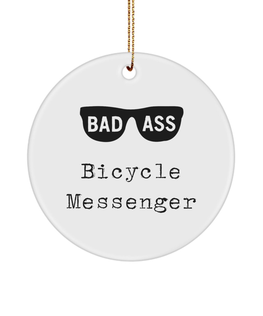 Bicycle Messenger Ornament Badass Gifts Bicycle Messenger Keychain Gift