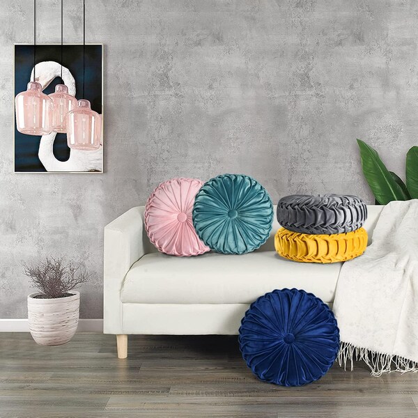 Round Pillows Etsy