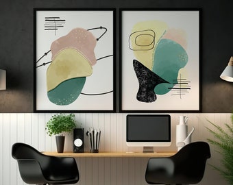 modern style poster set